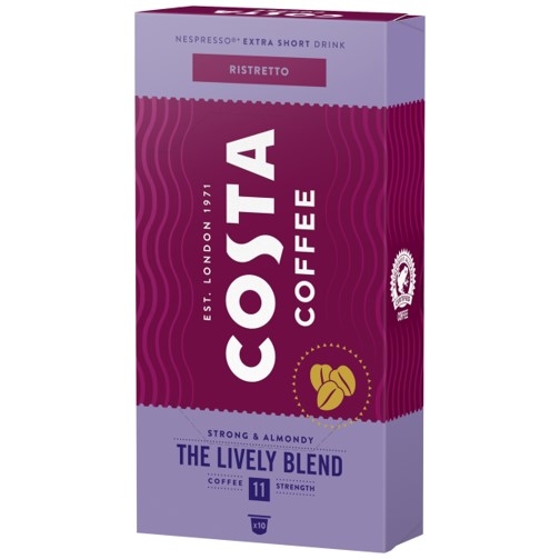 Costa Ristretto Lively Blend 10 capsule compatibile Nespresso