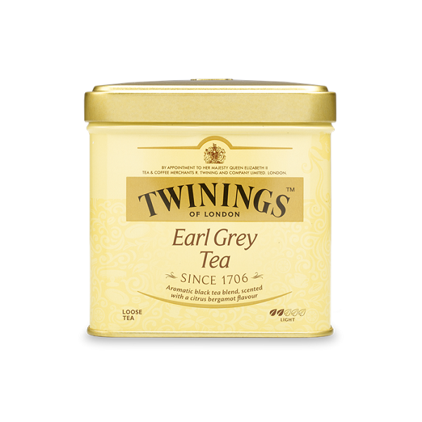 Twinings Earl Grey ceai negru 100gr cutie metalica