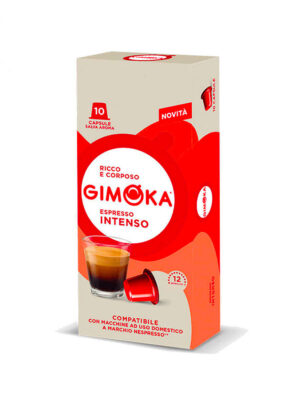 Gimoka Intenso 10 capsule cafea compatibile Nespresso