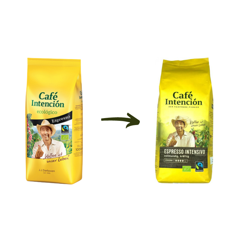 JJ Darboven Intencion Espresso BIO Fairtrade 1kg cafea boabe
