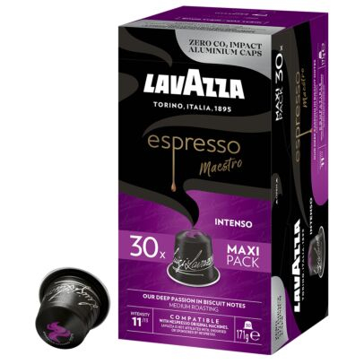 Lavazza Espresso Intenso 30 capsule aluminiu compatibile Nespresso