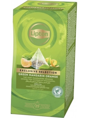 Lipton Green Mandarin Orange ceai fructe piramida 25 plicuri