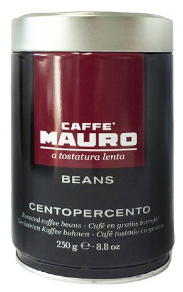 Mauro Centopercento cafea boabe cutie metalica 250g