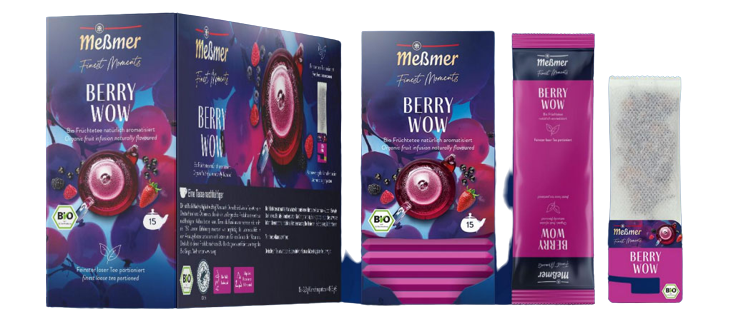 Messmer Tea Buddy Berry Wow Bio ceai fructe de padure 15 pliculete