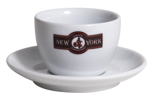 New York Caffe cesti ceramice cappuccino cu farfurii 6 buc