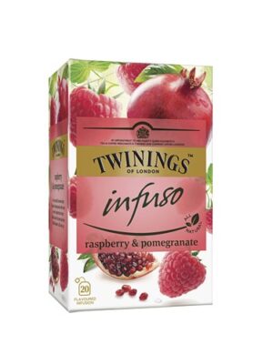 Twinings Infuso Raspberry Pomegranate ceai infuzie zmeura si rodie