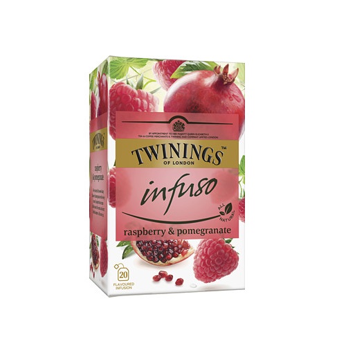 Twinings Infuso Raspberry Pomegranate ceai infuzie zmeura si rodie