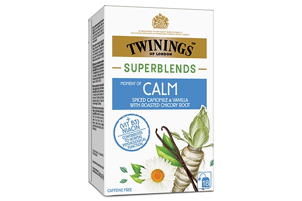 Twinings Superblends Calm infuzie ceai plante si vanilie 18 plicuri