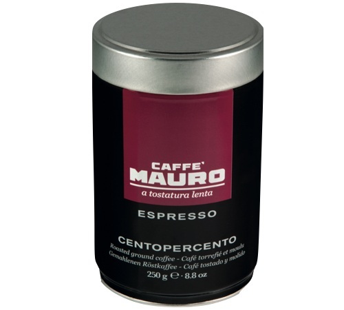 Mauro Centopercento cafea macinata cutie metalica 250g