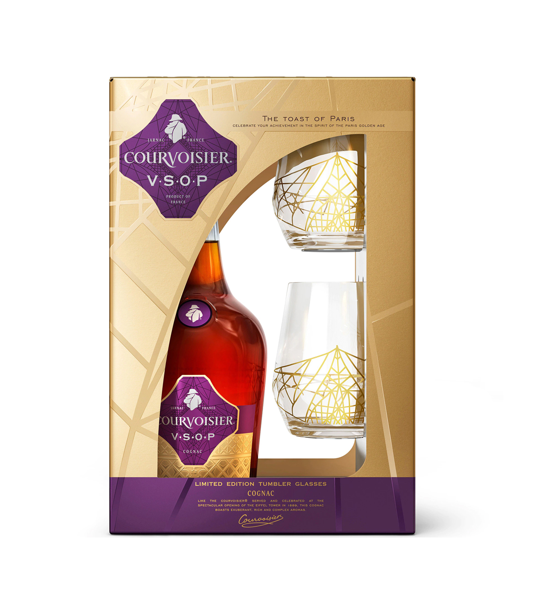 Courvoisier Cognac VSOP Gift Set 0.7L
