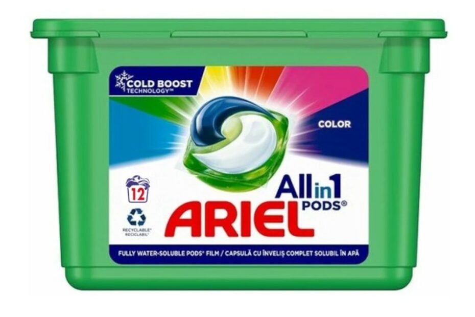 detergent de rufe capsule ariel all in one pods color 12 spalari Detergent Rufe Ariel Capsule
