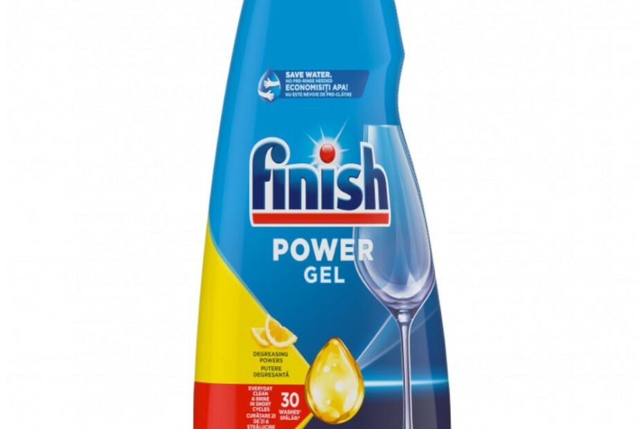 detergent pentru masina de spalat vase finish all in one max power gel lemon 30 spalari 600 ml Detergent Lichid De Spalat Vase