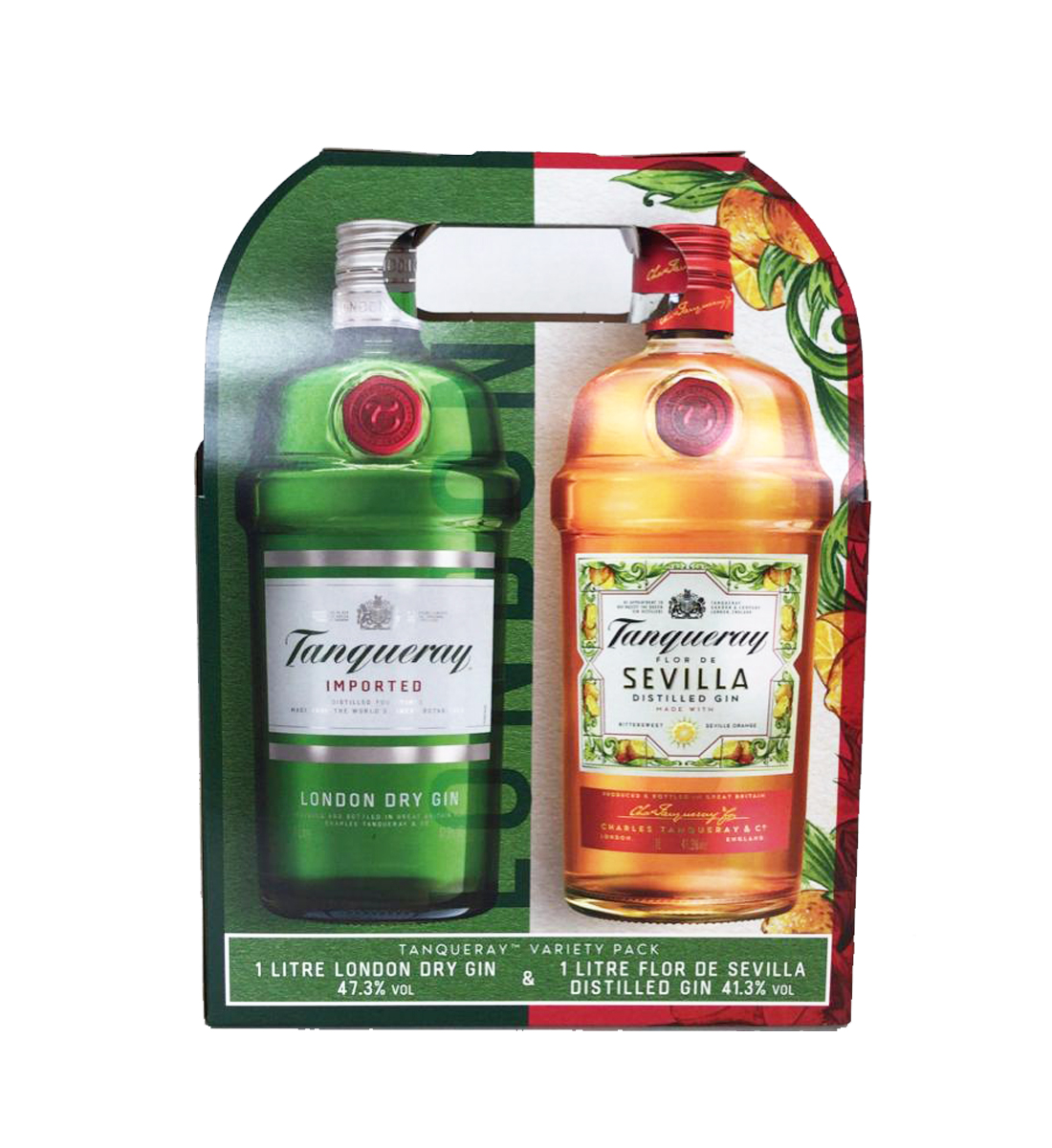 Tanqueray Gin Variety Pack Gift Set 2 st. x 1L