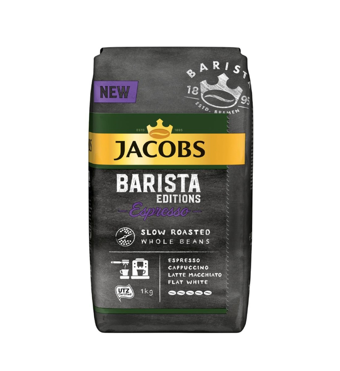 jacobs barista editions espresso boabe 1kg Cafea Boabe Jacobs Barista Editions Espresso 1 Kg