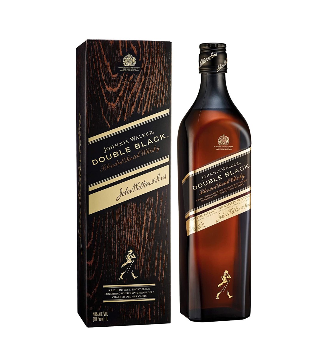 johnnie walker blended scotch whisky double black 1l cutie Whisky Johnnie Walker Double Black Label