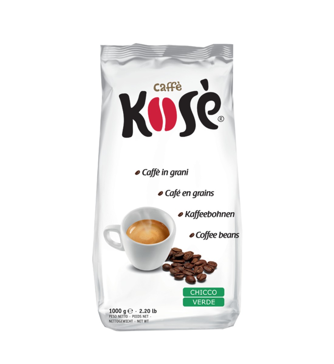 kimbo caffe kose chicco verde 1 kg boabe Cafea Boabe Fortuna Verde 1 Kg