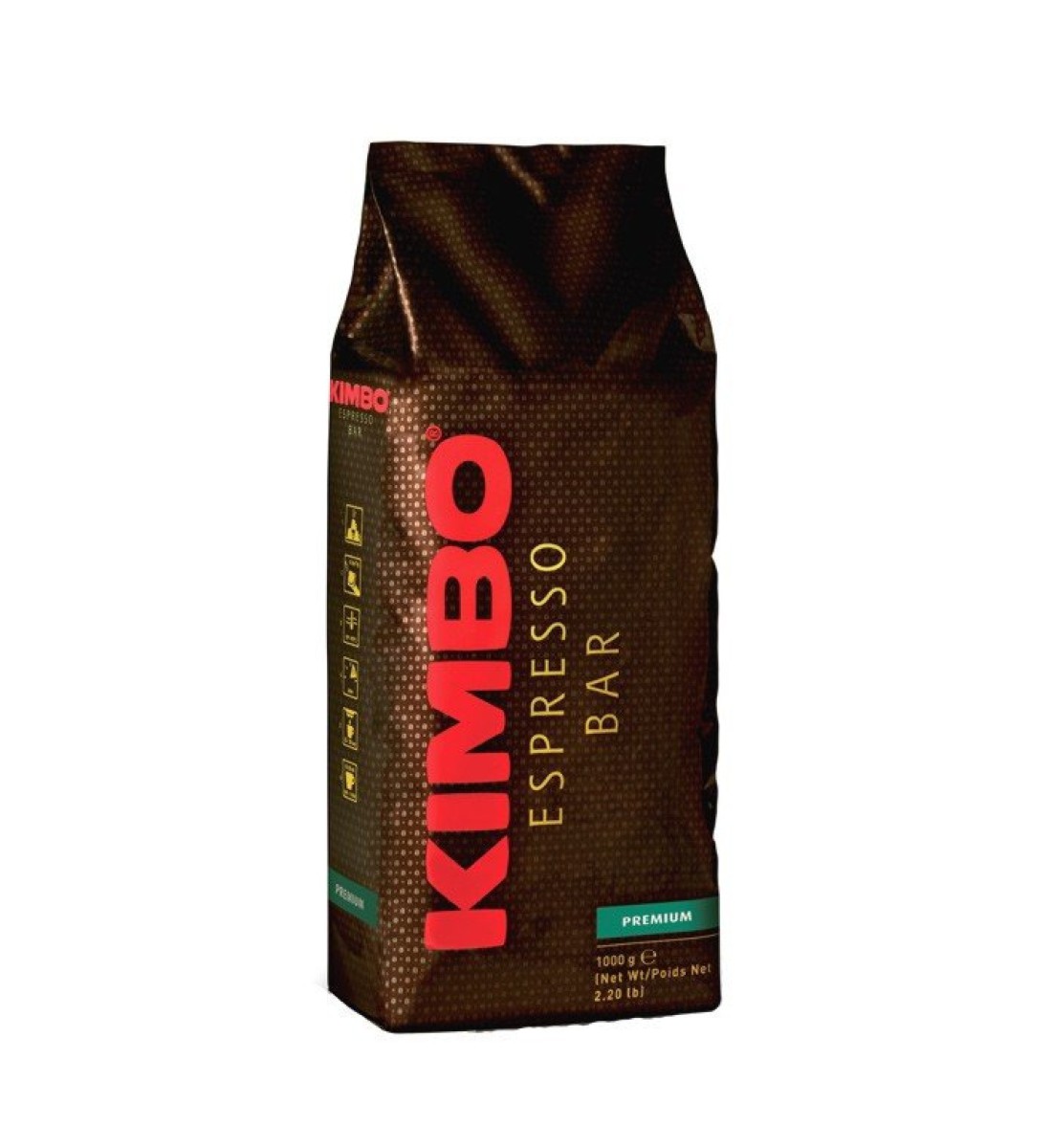 kimbo espresso bar premium boabe 1kg Cafea Boabe De Longhi Kimbo Espresso Gourmet 1000G