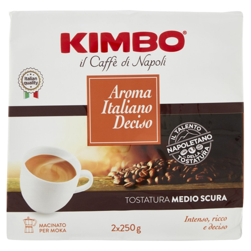 Kimbo Aroma Italiano Deciso cafea macinata 2x250g
