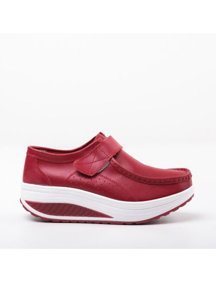 pantofi casual marko rosii8603647 Pantofi Dama Piele Casual