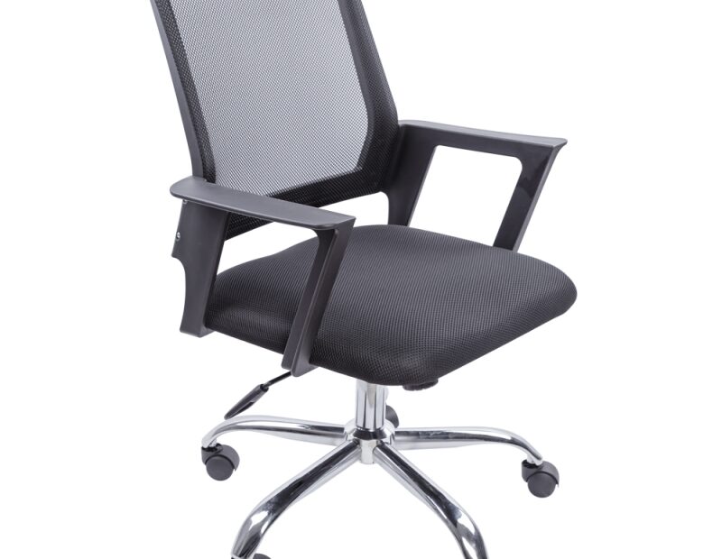scaun de birou mola lila rossa ergonomic reglabil pe inaltime material textil gri fy 255 1 Scaun Birou Catifea Gri
