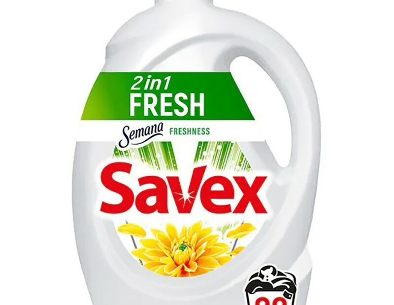 set 2 x detergent lichid savex 2 in 1 fresh 80 spalari 44 l Detergent Lichid Pentru Rufe Albe