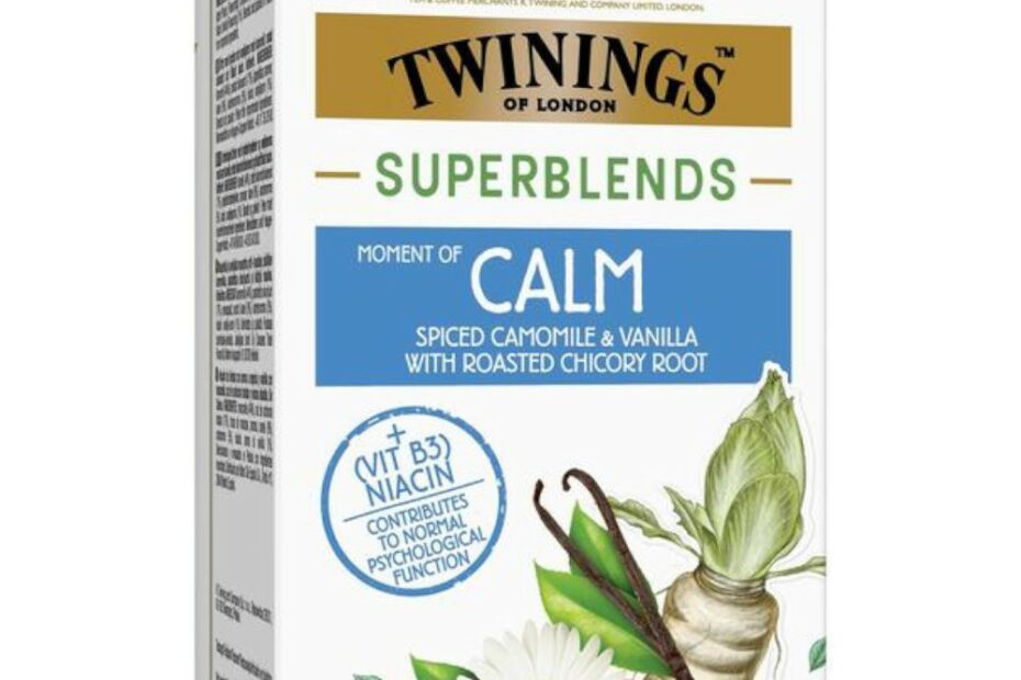 set 5 x ceai twinings superblends moment of calm cu vanilie si musetel 18 x 15 g Ceai Twinings Superblends