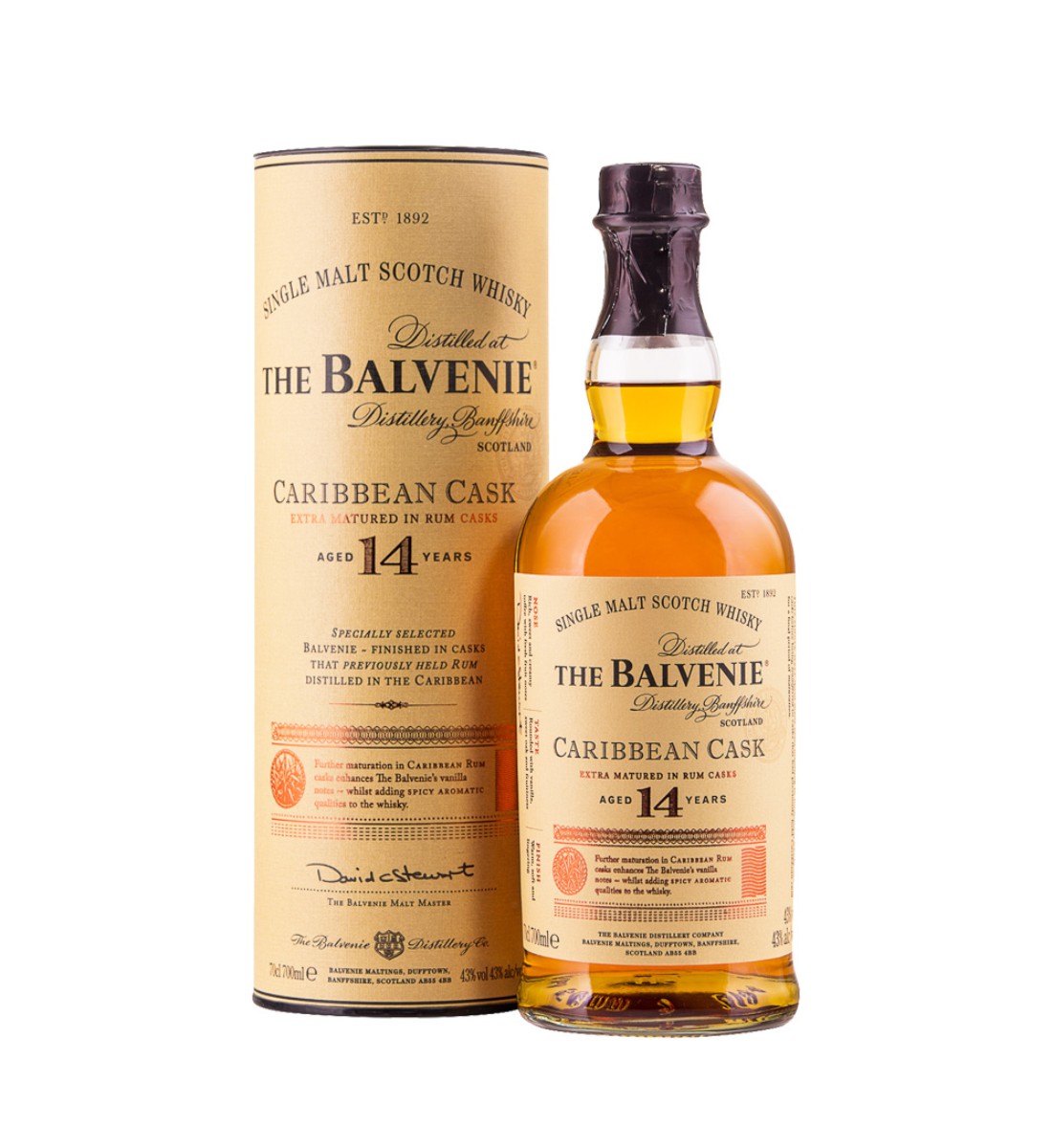 the balvenie caribbean cask 14 ani speyside single malt scotch whisky 07l tub The Balvenie 14 Ani Pret