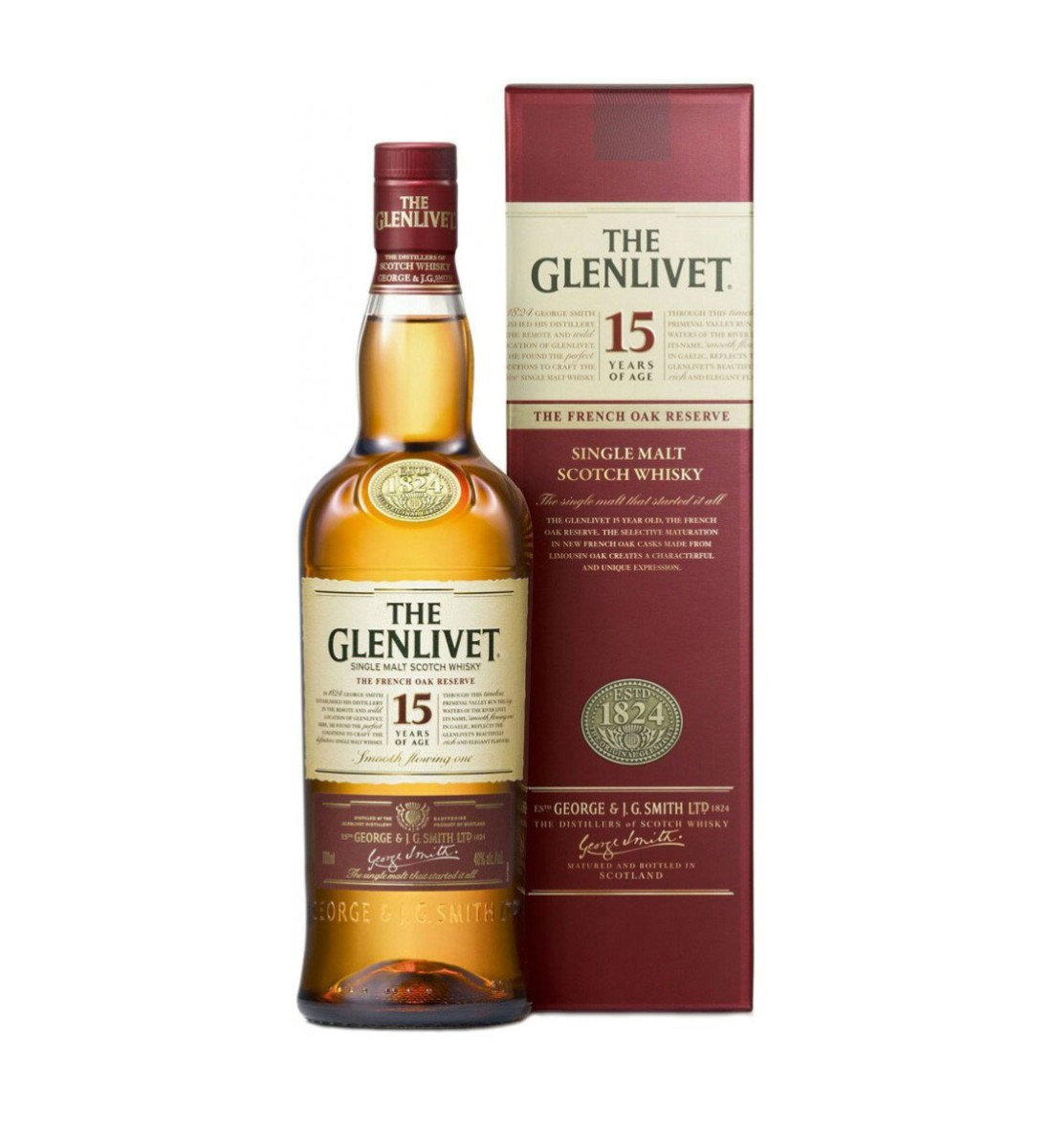 the glenlivet speyside single malt scotch whisky the french oak reserve 15 ani 07l cutie The Glenlivet 15