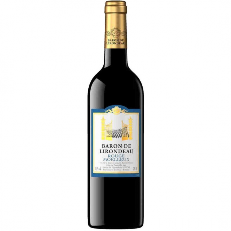 Vin rosu dulce Baron de Lirondeau Rouge Moelleux, 0.75L, 10.5% alc., Franta