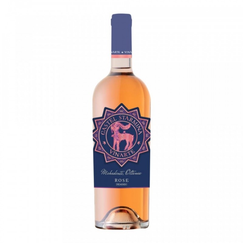 Vin roze demisec Castel Starmina Vinarte, 0.75L,12% alc., Romania