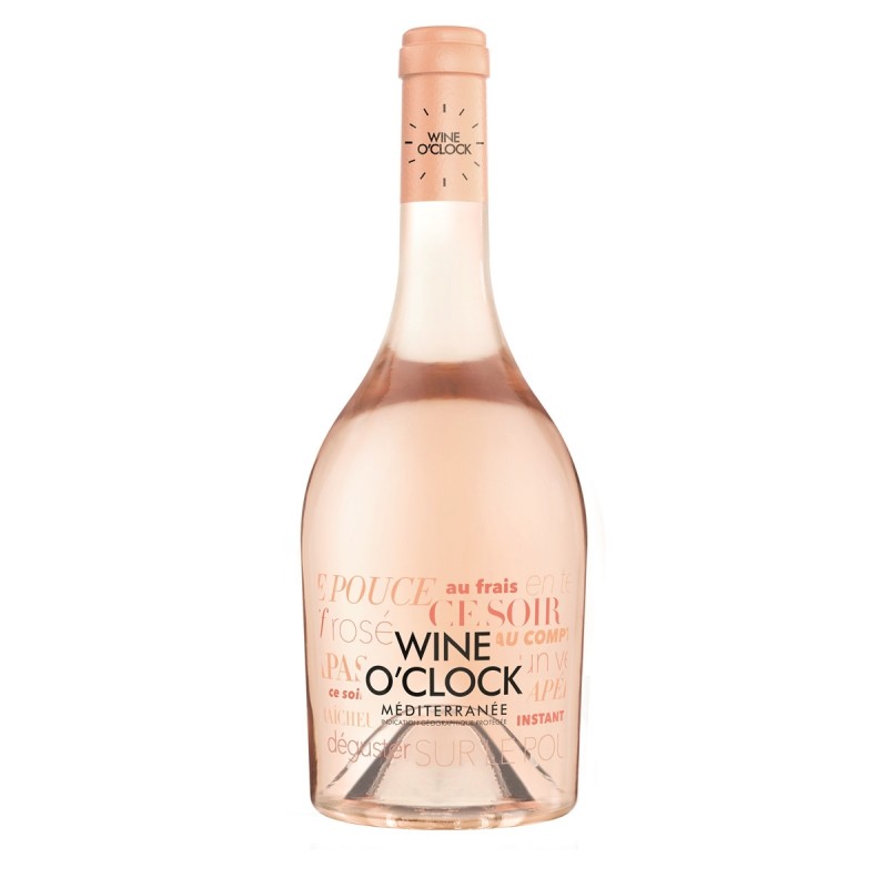 Vin roze Wine O'Clock Mediterranee, 0.75L, 12.5% alc., Franta